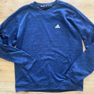 Like New Adidas Men's Core Crew Golf Royal Blue Lightweight Sweatshirt, XL